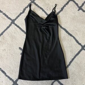 Windsor Elegant Black Slip Dress